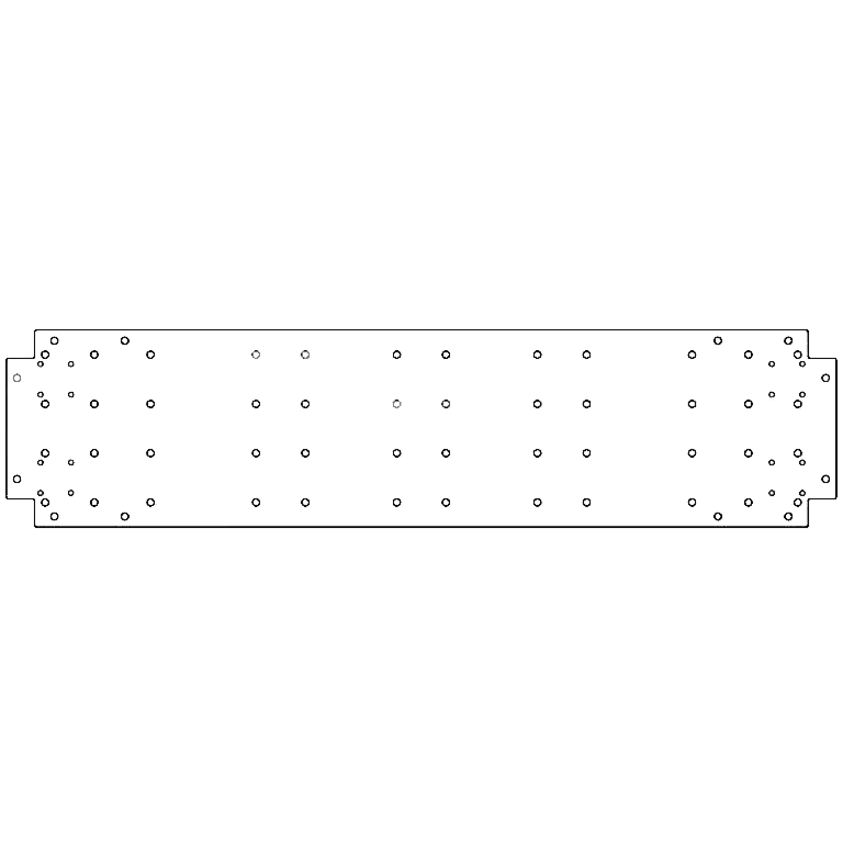 Galvanised steel baseplate 30 x 120 cm