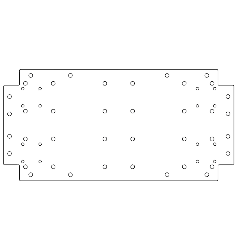 Galvanised steel baseplate 30 x 60 cm