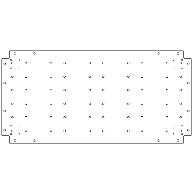 Galvanised steel baseplate 50 x 100 cm