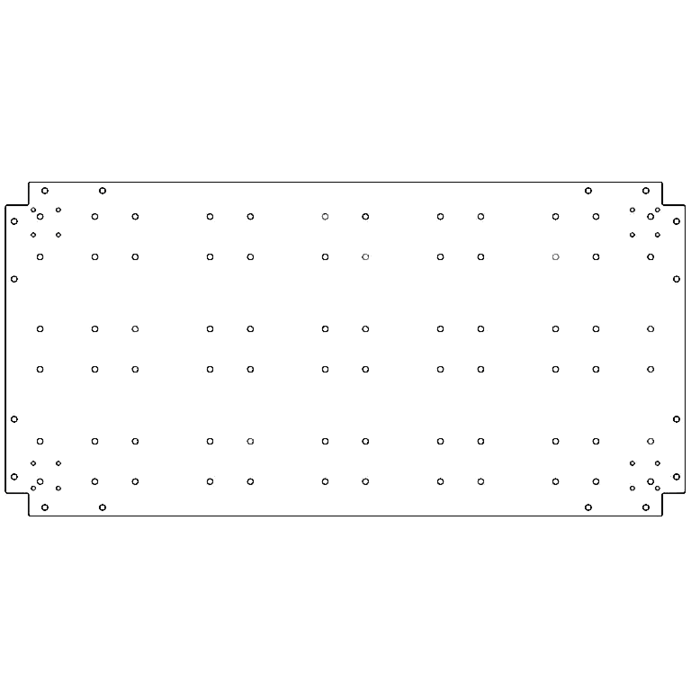 Galvanised steel baseplate 60 x 120 cm