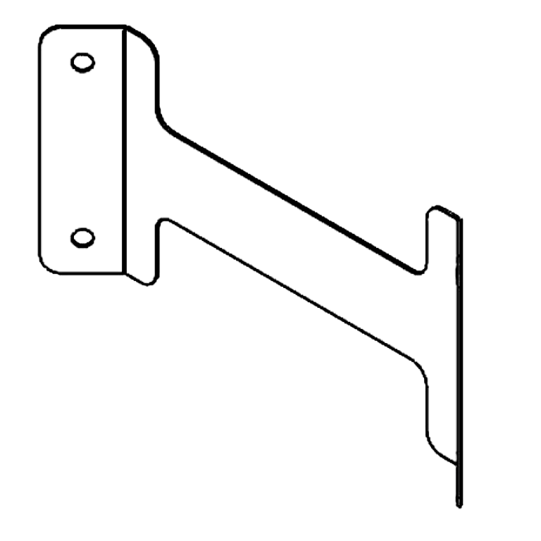 Galvanised steel bracing strap 30 cm