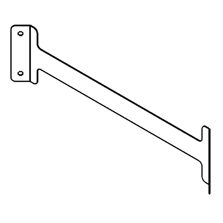 Galvanised steel bracing strap 60 cm