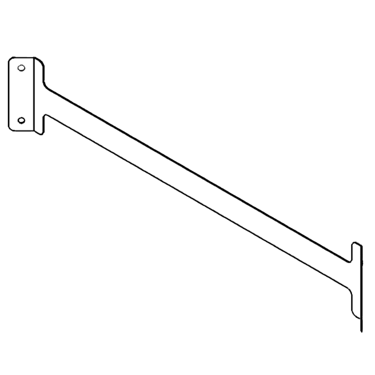 Galvanised steel bracing strap 80 cm