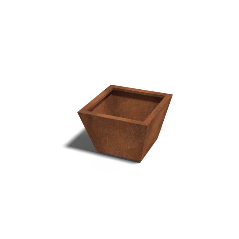 Corten steel welded planters Cone 60 x 60 x 40 cm