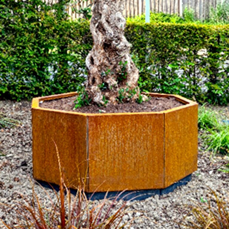 Corten steel planter Chicago 40