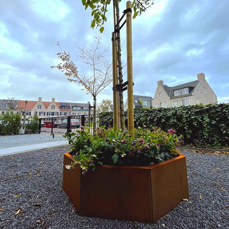 Corten steel planter Denver 30