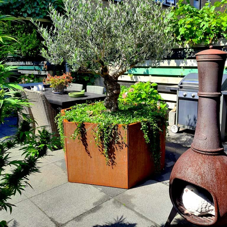 Corten steel planter Denver 20