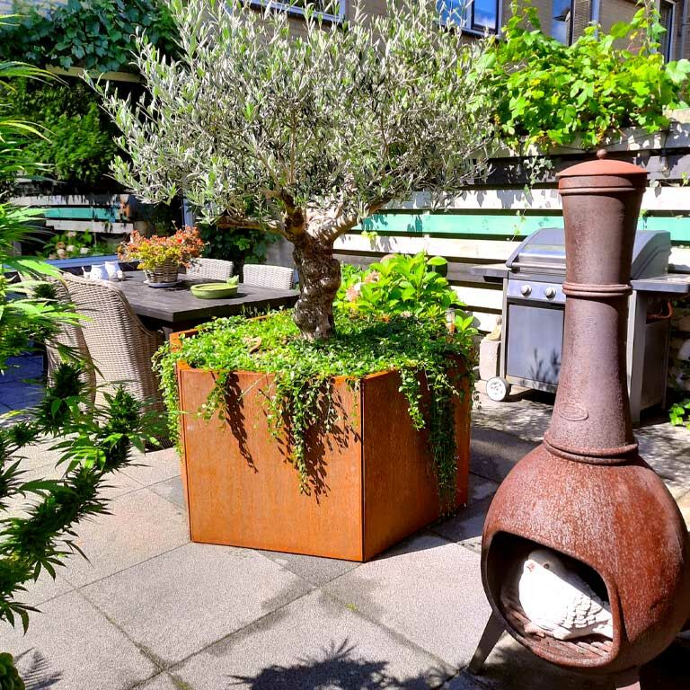 Corten steel planter Denver 70
