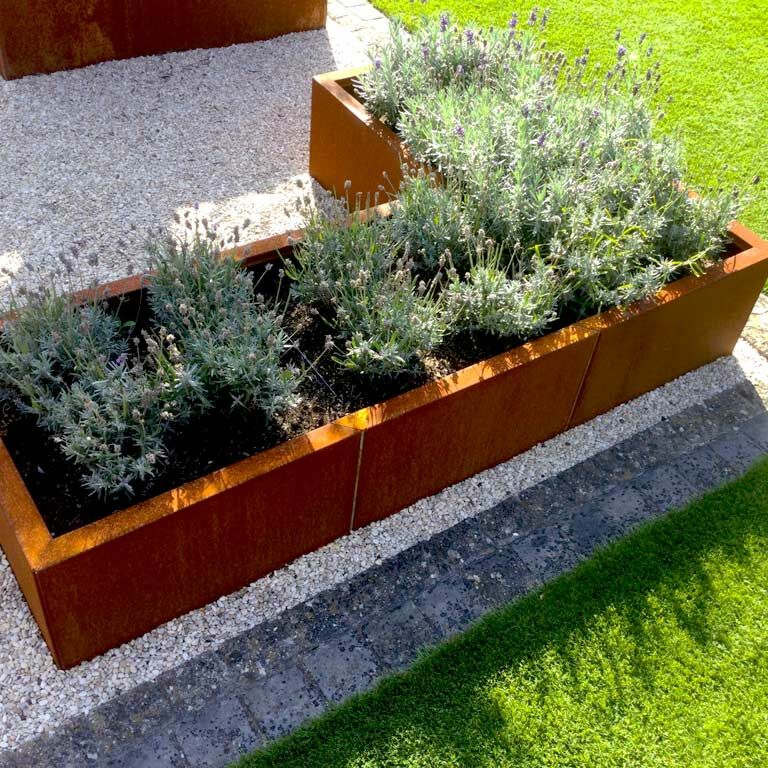 Corten steel planter Kansas 70