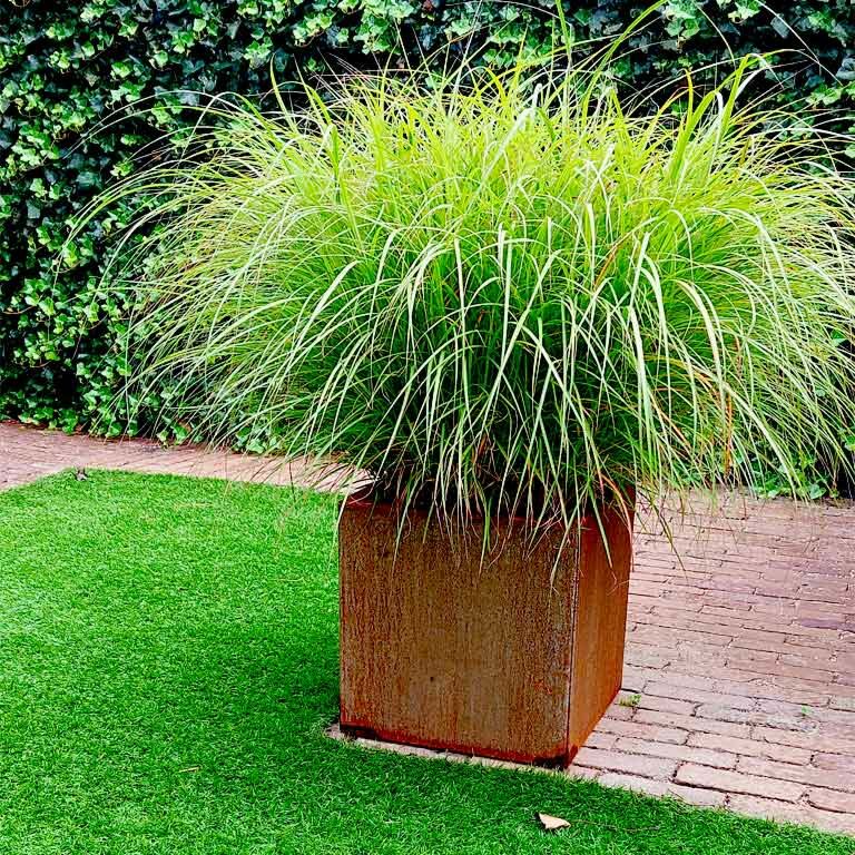 Corten steel planter Miami 40 x 40 cm