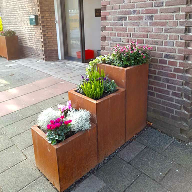 Corten steel planter Miami special III 60