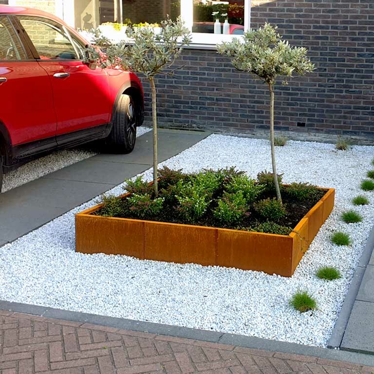 Corten steel planter Miami xxl 150 x 150 cm