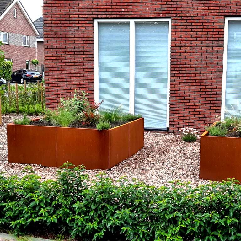 Corten steel planter Miami xxl 160 x 160 cm