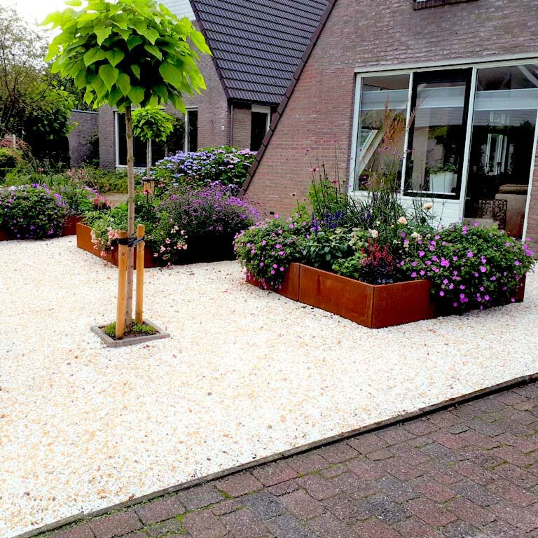 Corten steel planter Miami xxl 200 x 200 cm
