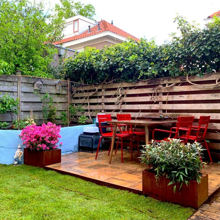 Corten steel planter Texas 40 x 60 cm