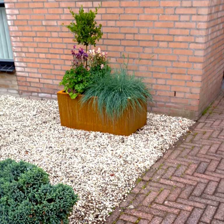 Corten steel planter Texas 50 x 80 cm