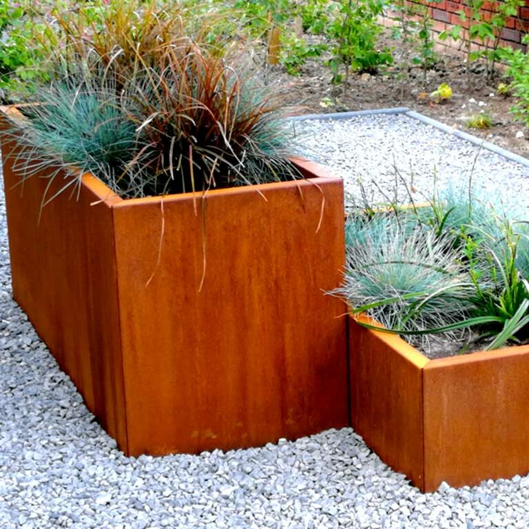 Corten steel planter Texas 30 x 50 cm