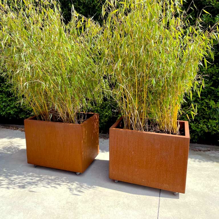 Corten steel planter Texas 60 x 80 cm