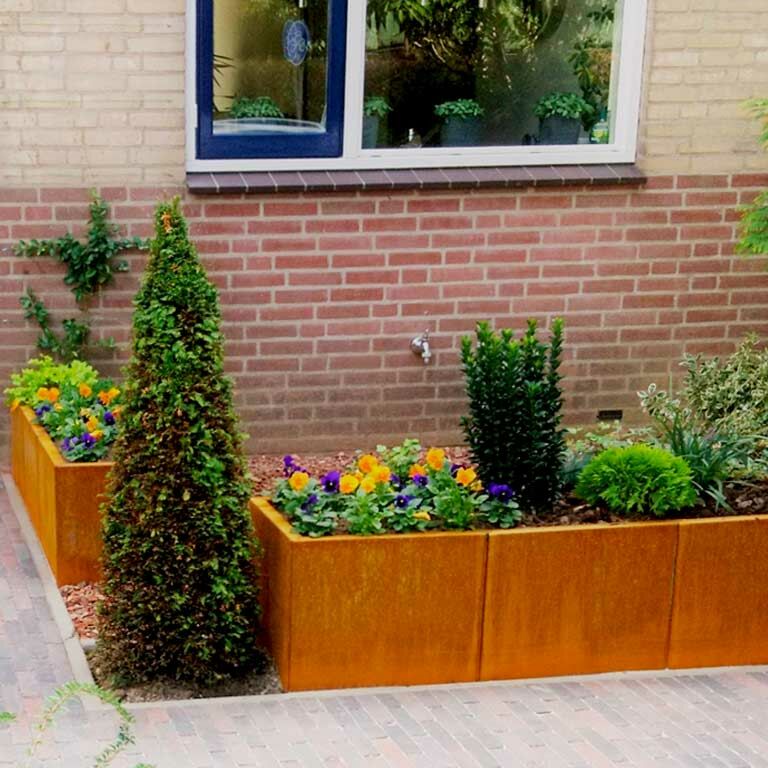 Corten steel planter Texas xxl 150 x 50 cm