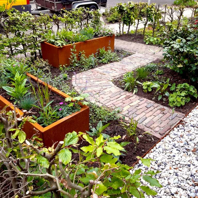 Corten steel planter Texas xxl 150 x 50 cm