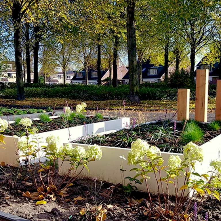 Powder coated steel planter Texas xxl 200 x 80 cm