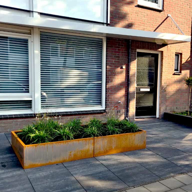 Corten steel planter Texas xxl 240 x 30 cm