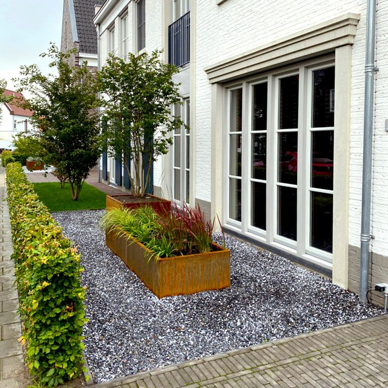 Corten steel planter Texas xxl 240 x 60 cm