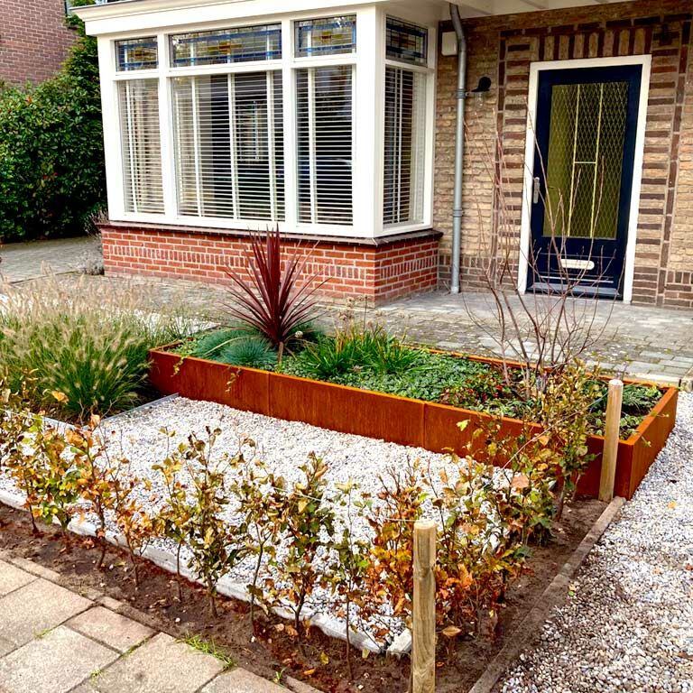 Corten steel planter Texas xxl 300 x 100 cm