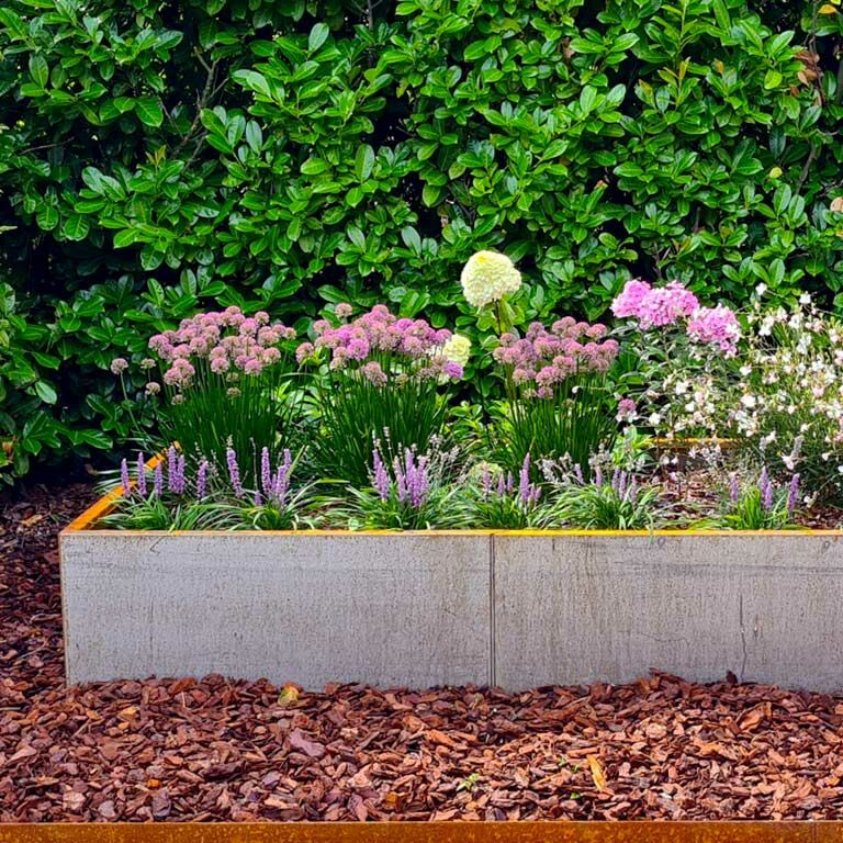 Corten steel planter Texas xxl 320 x 120 cm