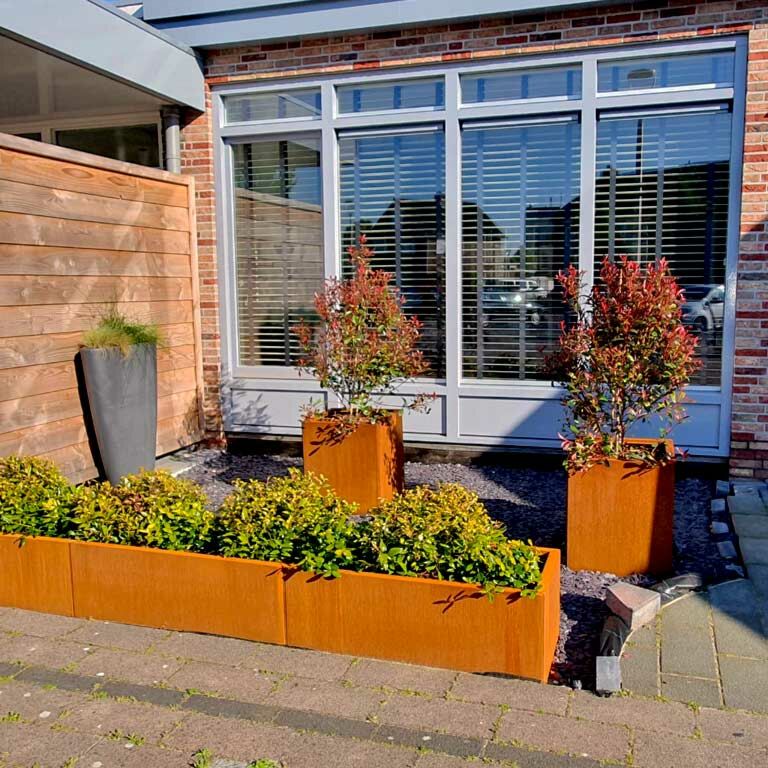 Corten steel planter Texas xxl 300 x 50 cm
