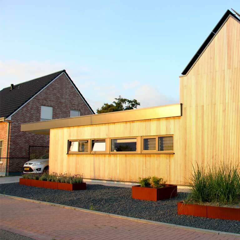Corten steel planter Texas xxl 400 x 60 cm