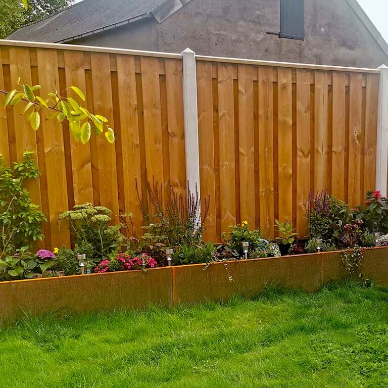 Corten steel planter Texas xxl 480 x 80 cm