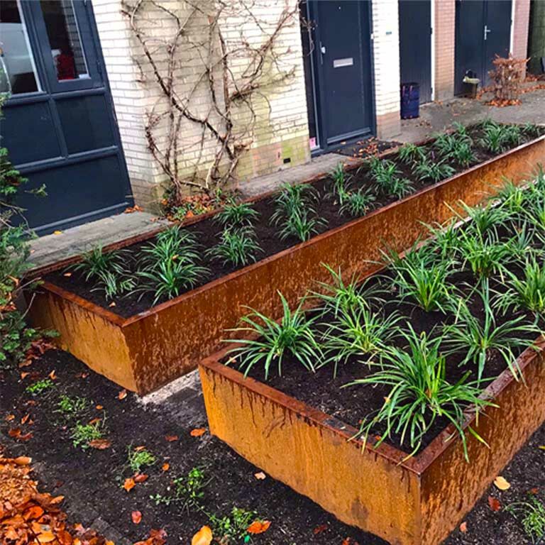 Corten steel planter Texas xxl 500 x 100 cm