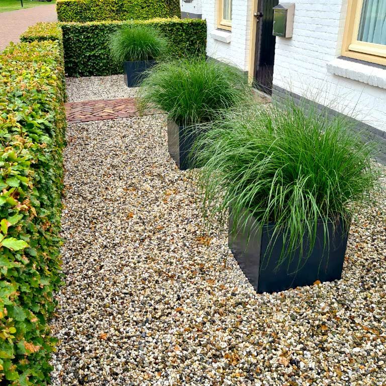 Powder coated steel planter Miami 50 x 50 cm