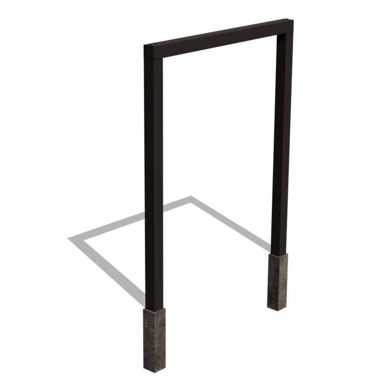 Powder-coated steel pergola straight 200 cm