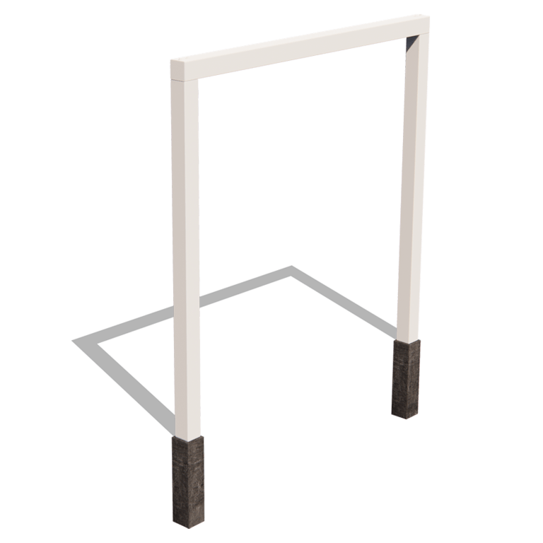 Powder-coated steel pergola straight 250 cm