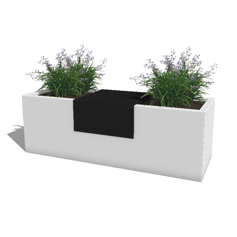 Powder coated steel platform for planter 40 x 41 x 20 cm