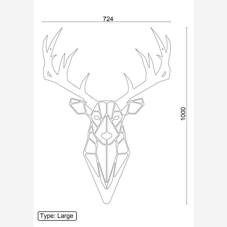 Metal wall decor Reindeer