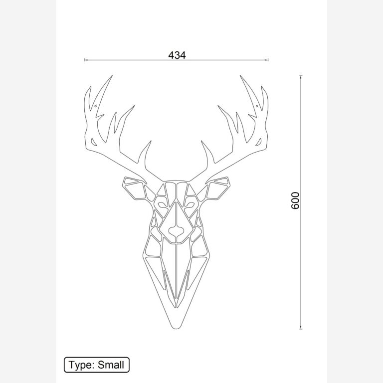 Metal wall decor Reindeer