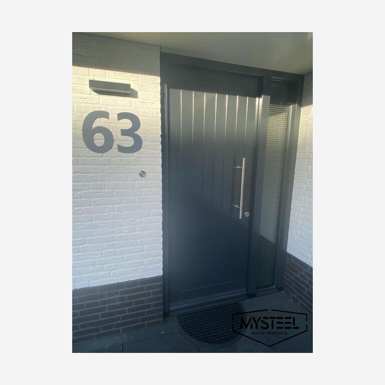 Stainless steel house number 6 - 30 cm
