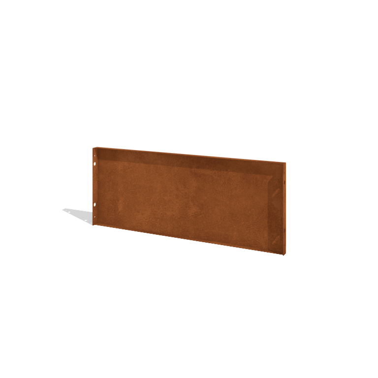 Corten steel garden fence H panel 120 x 47,5 cm