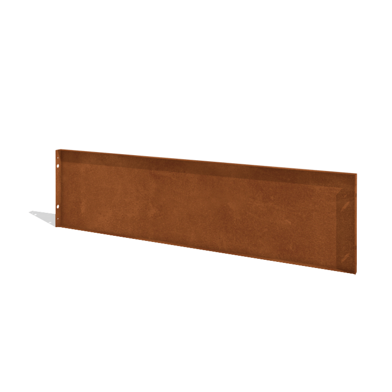 Corten steel garden fence H panel 180 x 47,5 cm