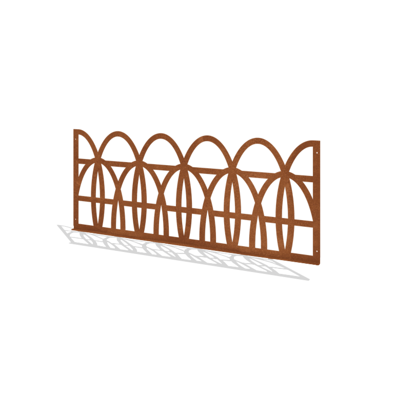 Corten steel decorative fence T 149 x 60 cm