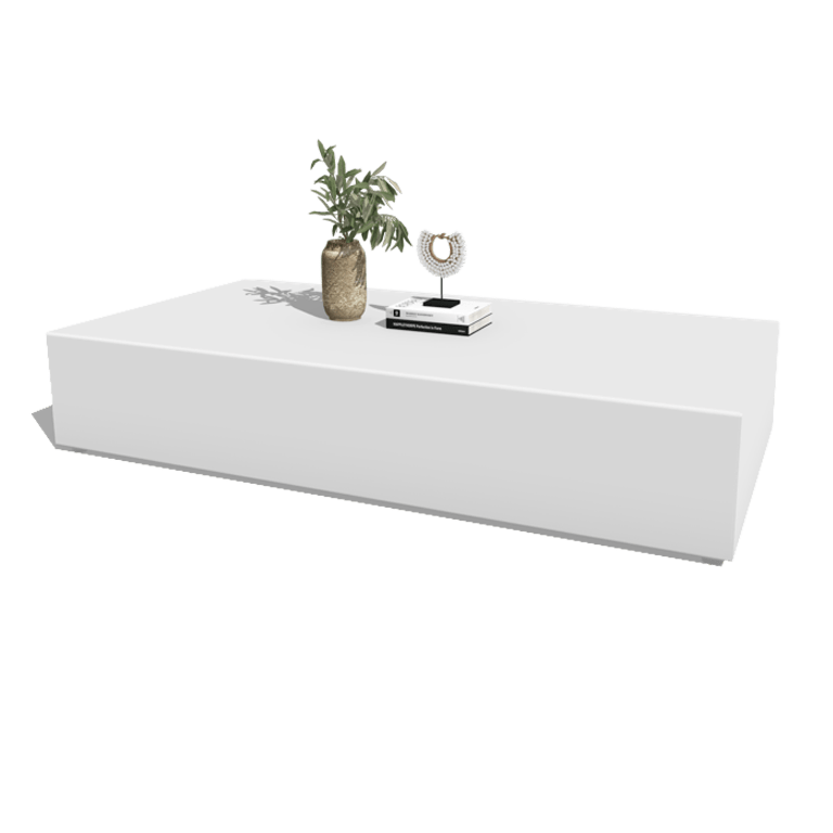 Aluminium coffee table Vittoria 160 x 80 x 30 cm