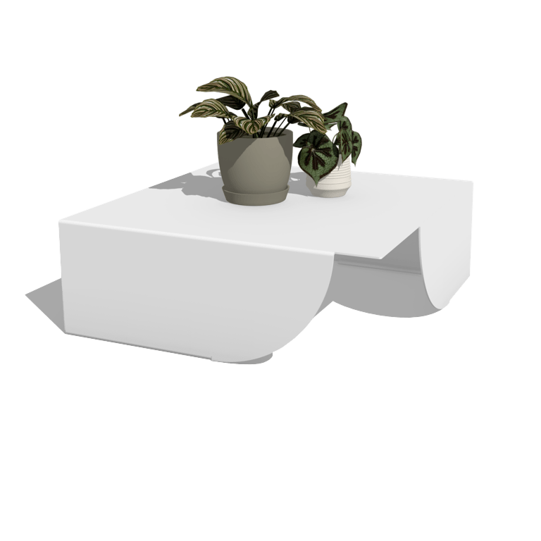 Aluminium coffee table Savuto 80 x 80 x 30 cm