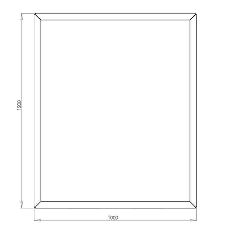 Corten steel planter Texas 100 x 120 cm