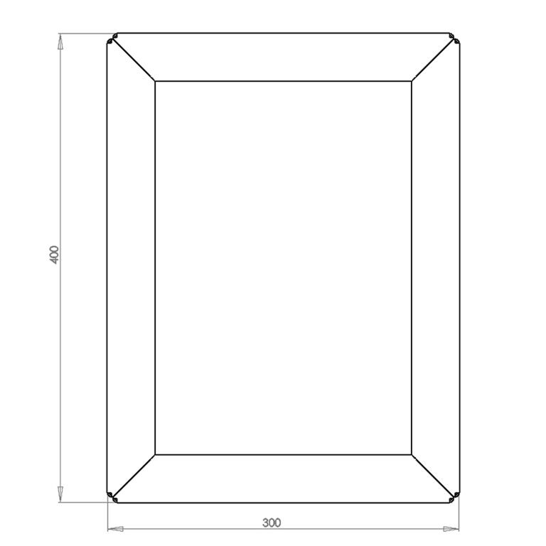 Corten steel planter Texas 30 x 40 cm