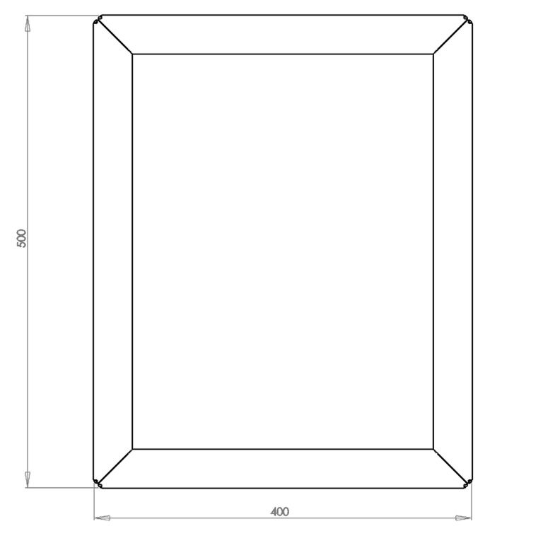 Powder coated steel planter Texas 40 x 50 cm