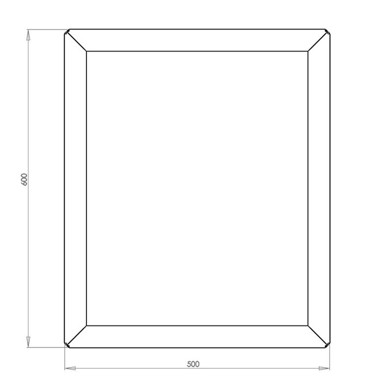 Powder coated steel planter Texas 50 x 60 cm