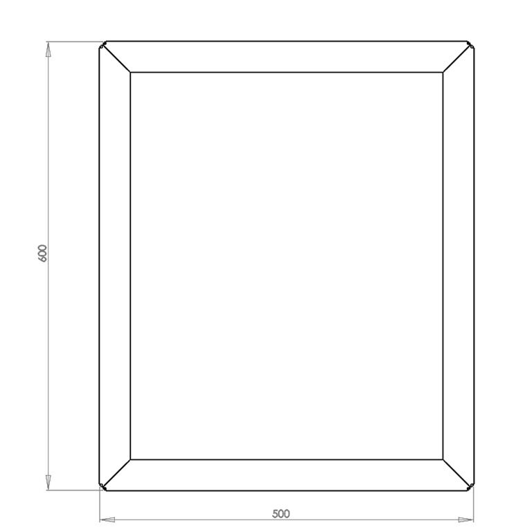 Corten steel planter Texas 50 x 60 cm